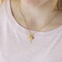 Personalised Gold Plated Fairy Birthstone Necklace, thumbnail 2 of 8