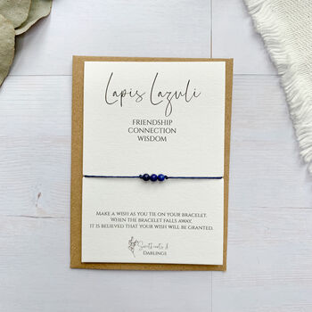Lapis Lazuli Miniature Wish Bracelet, 3 of 6