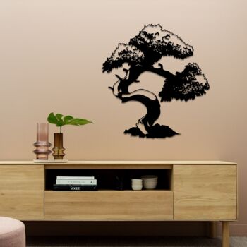 Modern Bonsai Tree Metal Wall Art Wall Home Decor, 7 of 12