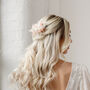 Soho Pastel Pink Wedding Dried Flower Hair Clip, thumbnail 2 of 4