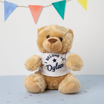 Personalised Large Cuddly Teddy In A T Shirt, 2 of 4