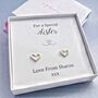 Sister Heart Earrings, thumbnail 1 of 2