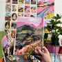 'Pink Meadow' Abstract Irish Landscape Colourful Inspired Print, thumbnail 2 of 4