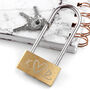 Personalised Couples' Padlock, thumbnail 1 of 5