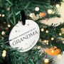 Personalised 'First Christmas As My' Grandparent Bauble, thumbnail 7 of 9