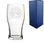 Personalised Best Dad Ever Beer Glass, thumbnail 2 of 2