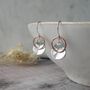 Orchid Petal Silver Earrings, thumbnail 1 of 6