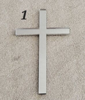 Acrylic Cross Cake Charm, 2 of 5