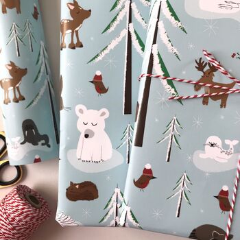 Forest Animals Christmas Wrapping Paper, 12 of 12