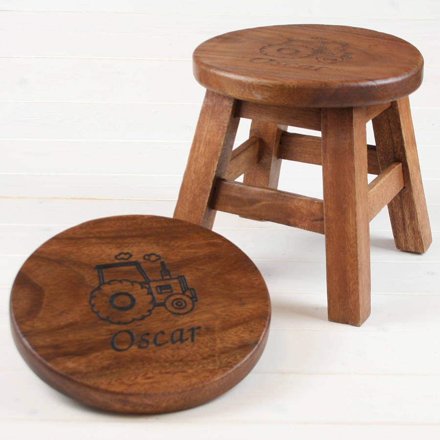 Personalised Wooden Stool For Children, 1 of 9