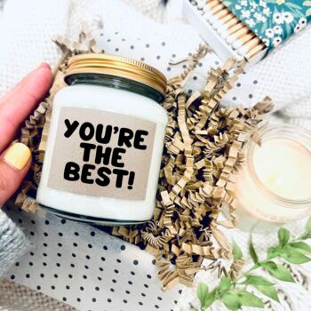 You're The Best Scented Soy Candle, 2 of 7