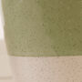Green And White Dipped Ceramic Jug Vase, thumbnail 6 of 10