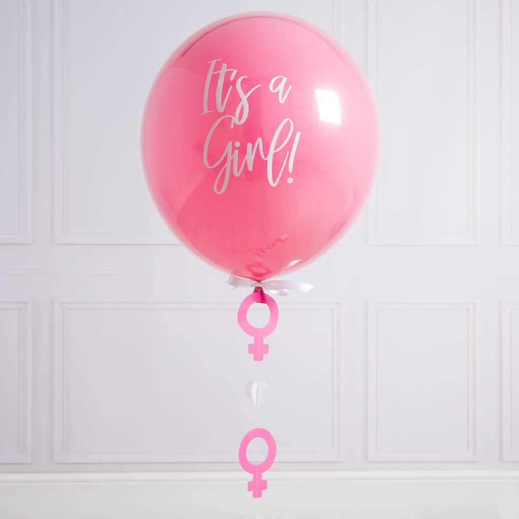 Personalised Gender Reveal Balloon By Bubblegum Balloons