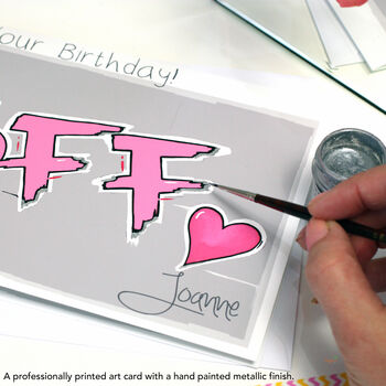 Personalised Bff Best Friend Birthday Card, 4 of 6