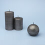 Grey Silver Candle By G Decor, thumbnail 6 of 8