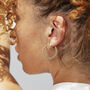 Twist Hoop Earrings In Silver Or Gold Vermeil Plated, thumbnail 2 of 4
