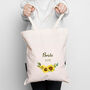 Bridal Party Sunflower Tote Bag, thumbnail 1 of 5