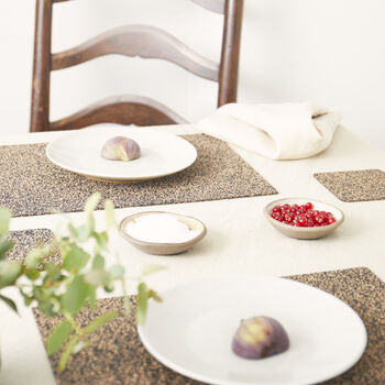 Dash Recycled Rubber And Cork Placemats | Rectangle, 3 of 10