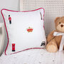 Children's London Embroidered Nursery Cushion, thumbnail 1 of 8