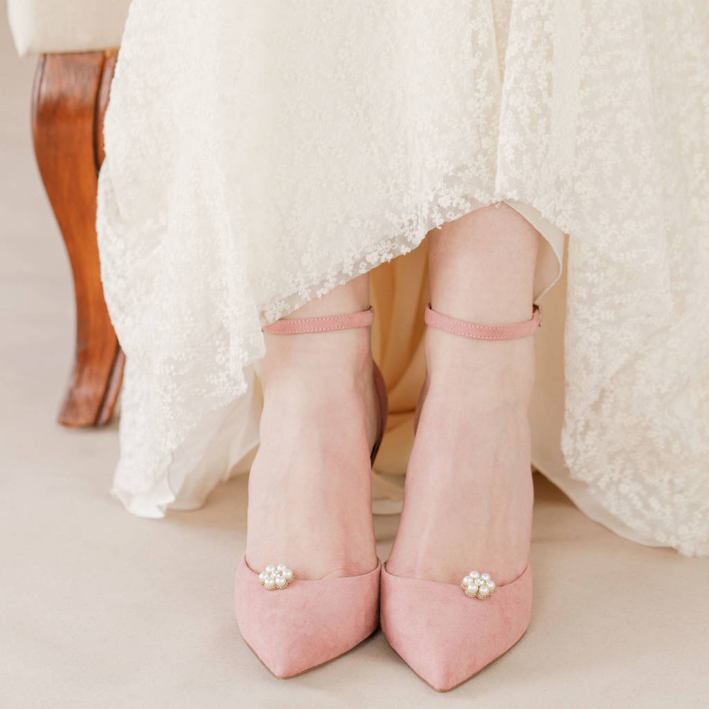 Flower Pearl Wedding Shoe Clips, 1 of 6