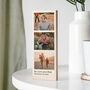 Mother's Day Triple Photo And Caption Wooden Block, thumbnail 1 of 2