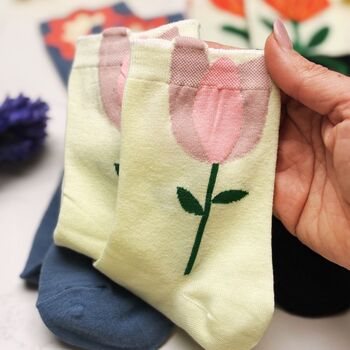 Mother’s Day Flower Socks Gift Set – Cosy Floral Socks Gift For Mum, 4 of 9