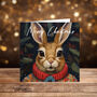 Hare Christmas Cards Pack Of Four Designs Including Envelopes, thumbnail 1 of 5