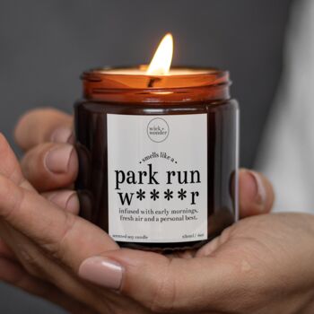 Park Run Gift For Him, Running Candle With Matches, 7 of 11