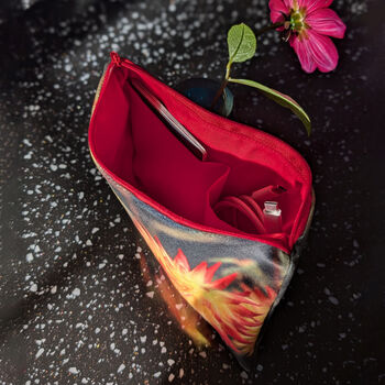 Dahlia Velvet Makeup And Travel Pouch | Great Gift For Mum, 10 of 11