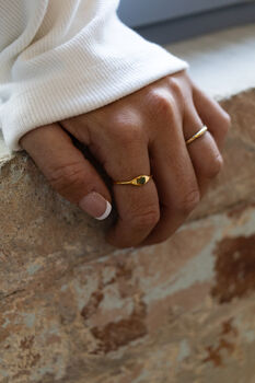 Personalised Initial Signet Ring Custom Engraving, 2 of 8