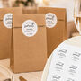 Sweet Wedding Favour Bag Stickers, thumbnail 1 of 9