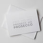 Prosecco Ho Ho Ho Christmas Card, thumbnail 2 of 2