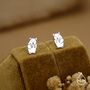 Kawaii Hamster Stud Earrings Sterling Silver, thumbnail 3 of 12