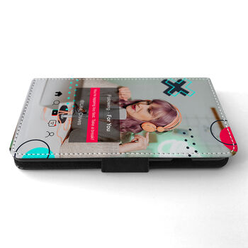Personalised Leather Tik Tok Design Wallet Flip Case, 2 of 4