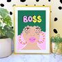 Boss Motivational Print, thumbnail 1 of 6