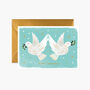 Christmas Doves Greeting Card, thumbnail 2 of 2