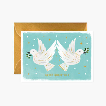 Christmas Doves Greeting Card, 2 of 2