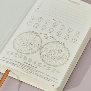 Personalised Zodiac Sign Copper Embossed Notebook, 4 of 4