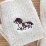 Personalised Dog Cashmere Wool Bed Sock Gift, thumbnail 10 of 11