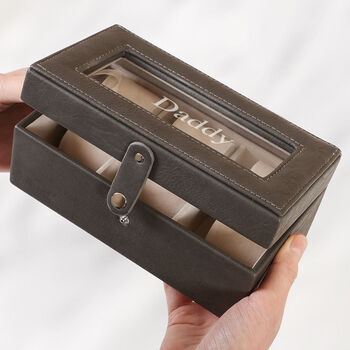 Personalised Leather Watch Box, 4 of 4