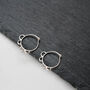 Scalloped Hoop Earrings 9ct Gold Or Sterling Silver, thumbnail 3 of 4