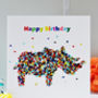 Rhino Birthday Wildlife Card With Butterflies, thumbnail 1 of 8