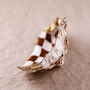 Hand Painted Brown Oyster Shell Trinket Dish, thumbnail 5 of 5