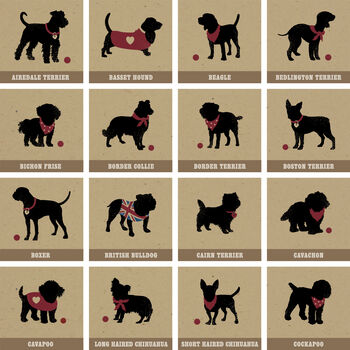 Gift For Dad 'Personalised Cat Or Dog Breed Print', 8 of 12