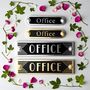Office Metal Door Sign Art Deco Or Modern, thumbnail 1 of 6