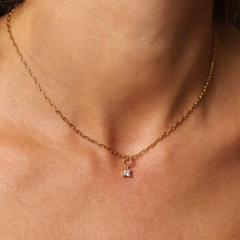 April Birthstone Necklace, 5 of 9