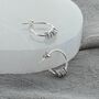 60th Birthday Infinity Ring Hoop Earrings, thumbnail 3 of 8