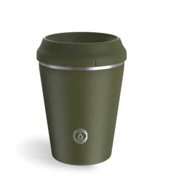 Personalised Premium Reusable Cup 8oz Olive, 2 of 5