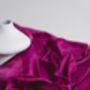 100% Mulberry Silk Scarf, Magenta, Fuchsia, thumbnail 4 of 6