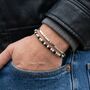 Personalised Men's Morse Code Bead Bracelet, thumbnail 1 of 11